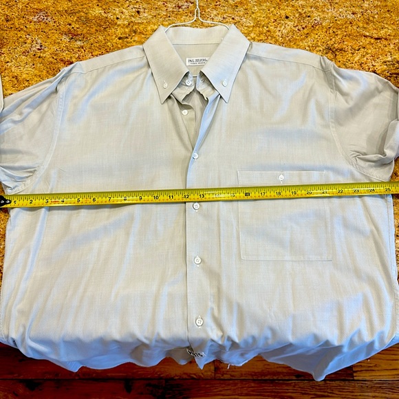 PAL ZILERI MENS BUTTON DOWN LONG SLEEVE DRESS SHIRT WITH BEAUTIFUL COTTON FABRIC - Picture 8 of 8